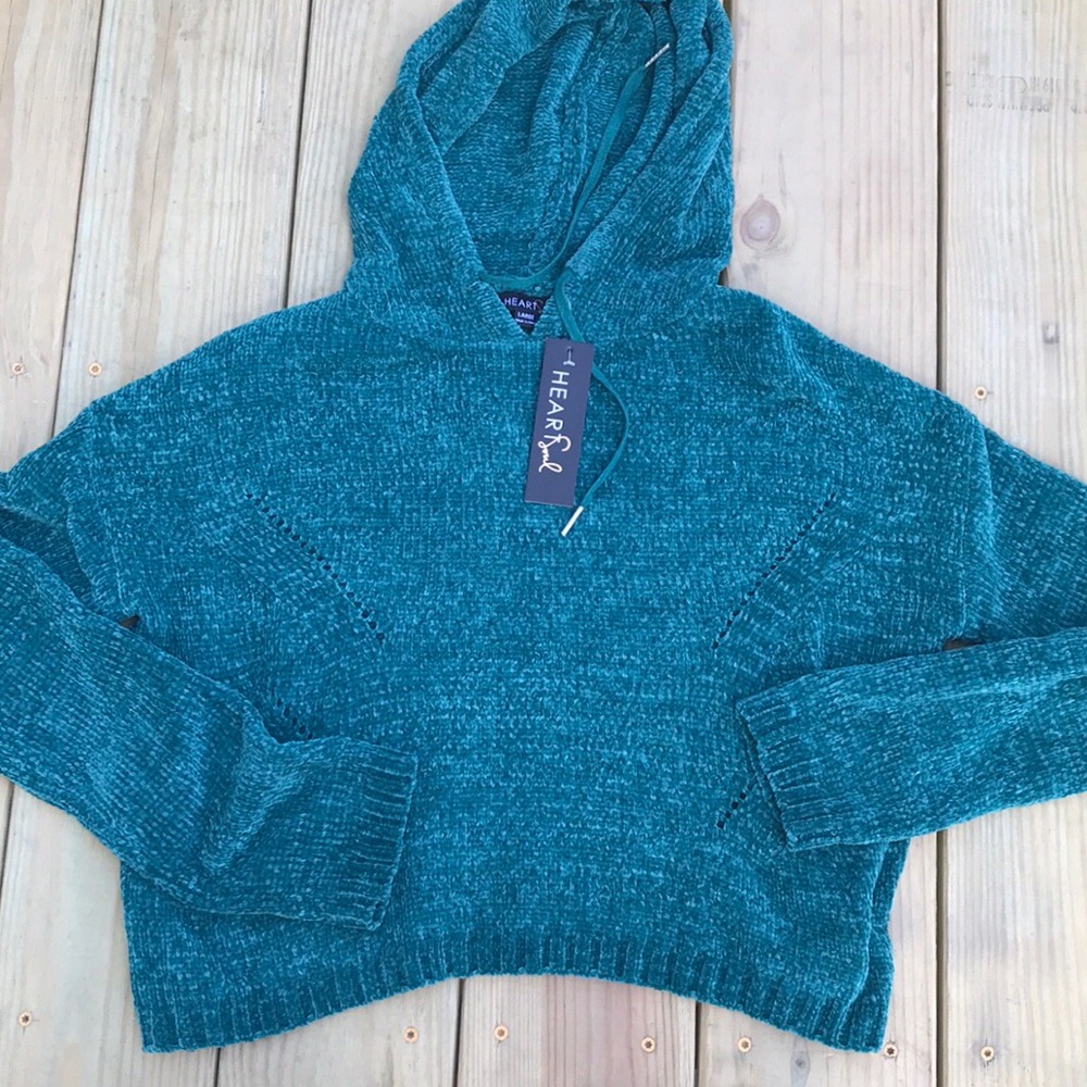 SUPER SOFT cropped chenille sweater